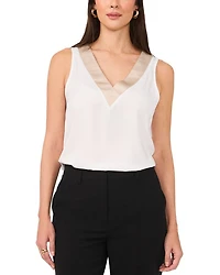 V Neck Sleeveless Blouse