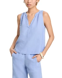 Velvet by Graham & Spencer Linen V Neck Tank Top