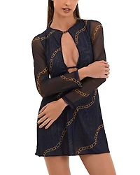 ViX Nautique Cleo Keyhole Cover Up Dress