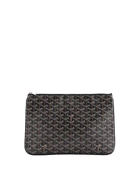 Pre-Owned Goyard Mm Senat Zip Pouch Coated Canvas