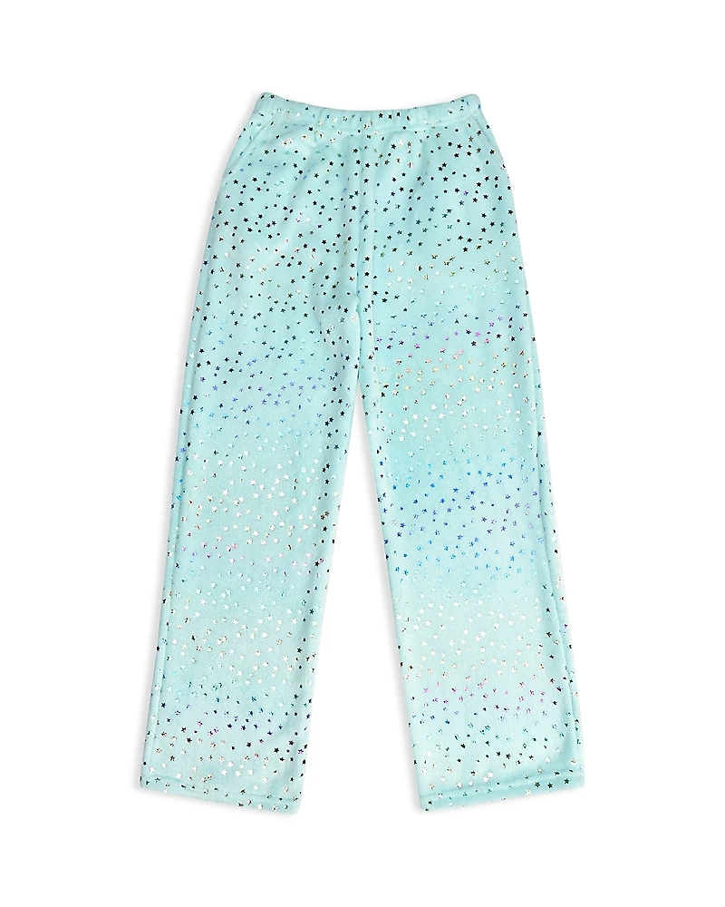 Iscream Girls' Foil Stars Plush Pants - Big Kid