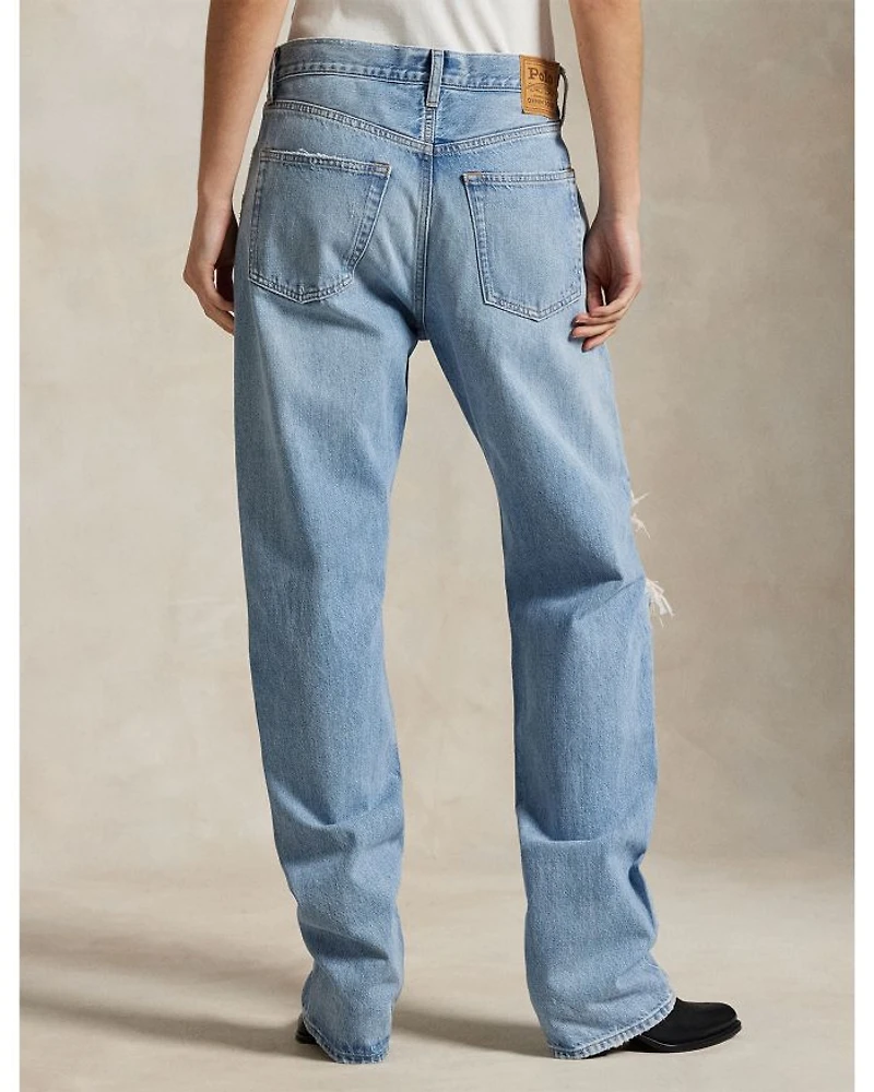 Relaxed Straight Jeans Blue