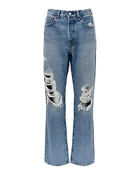 Relaxed Straight Jeans Blue