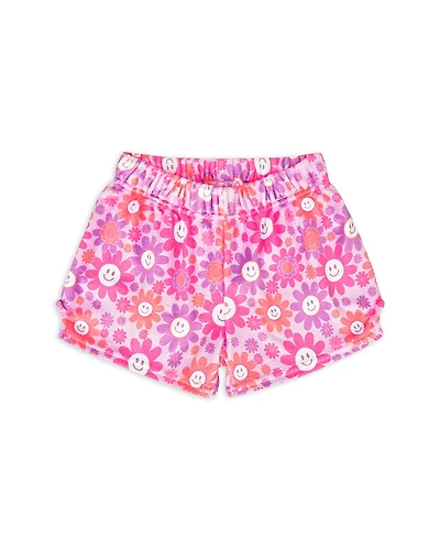 Iscream Girls' Groovy Smiles Plush Shorts - Little Kid, Big Kid