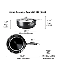 NanoBond® Molecular Titanium 3.5qt Essential Pan with Lid