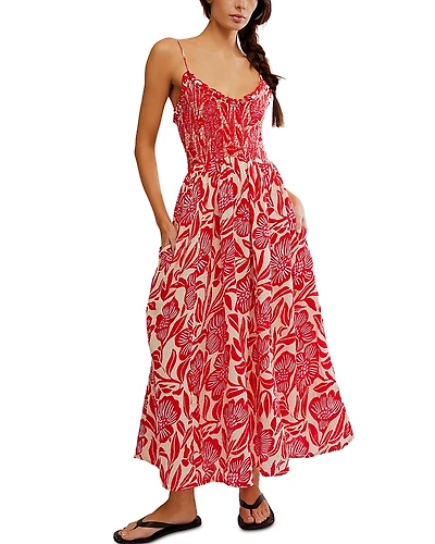 Free People Sweet Nothings Cotton Midi Dress