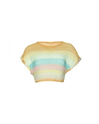 Renee Crochet Cropped Top Swim Cover-Up