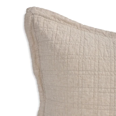 Pom Pom At Home Owen Linen/Cotton Quilted Standard Sham