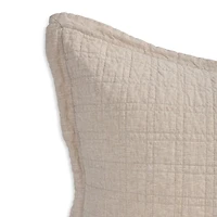 Pom Pom At Home Owen Linen/Cotton Quilted Standard Sham