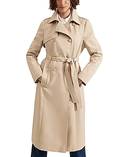 Phase Eight Cheryl Fitted Trench Button Up Jacket