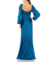 Sweetheart Neckline Puff Sleeve Gown