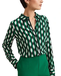 Phase Eight Rita Geo Print Shirt