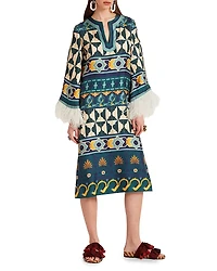 La DoubleJ Placee The Kaftan with Feathers