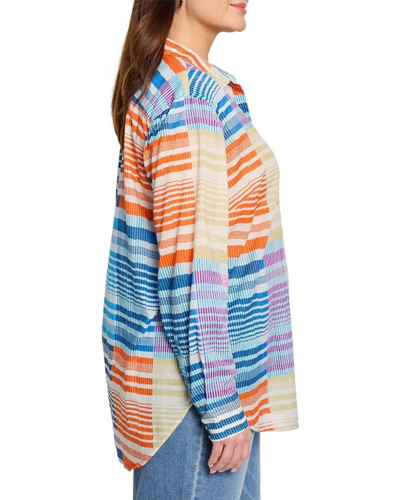 Sunset Stripe Boyfriend Shirt