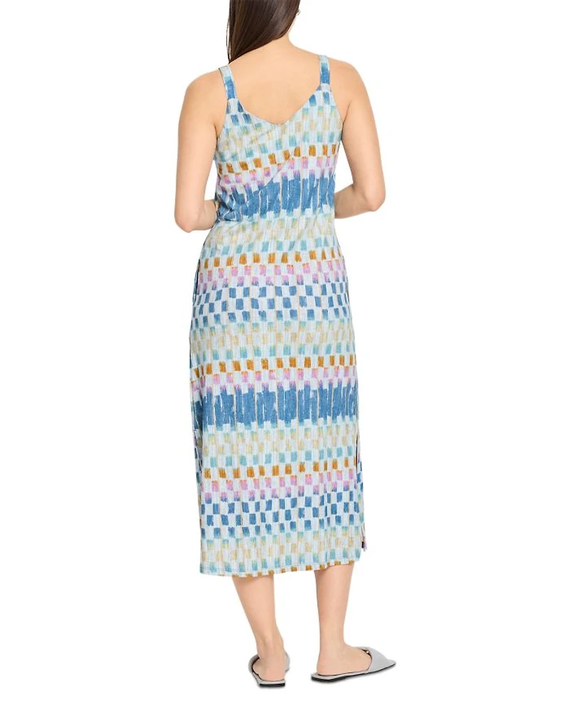 Painted Blocks V Neck Tank Dress