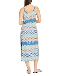 Painted Blocks V Neck Tank Dress