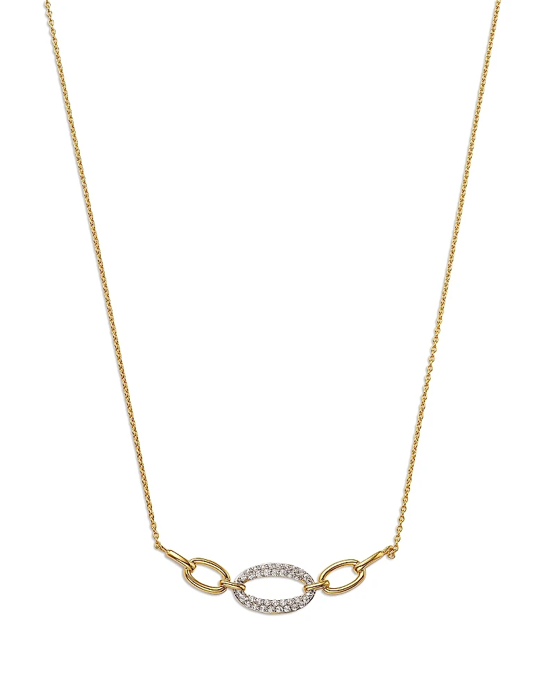 Bloomingdale's Fine Collection Diamond Pave Link Necklace