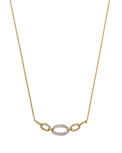 Bloomingdale's Fine Collection Diamond Pave Link Necklace