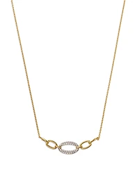 Bloomingdale's Fine Collection Diamond Pave Link Necklace