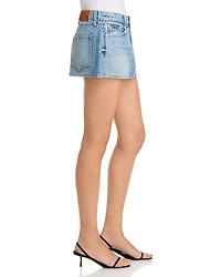 Cherry Denim Mini Skirt