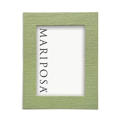 Mariposa Palma Faux Grasscloth Frame, 5 x 7