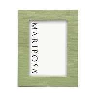 Mariposa Palma Faux Grasscloth Frame, 5 x 7