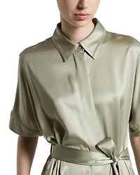 Tie Waist Shirtdress