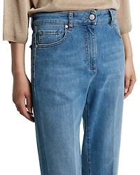 Mid Rise Denim Trousers Space Blue
