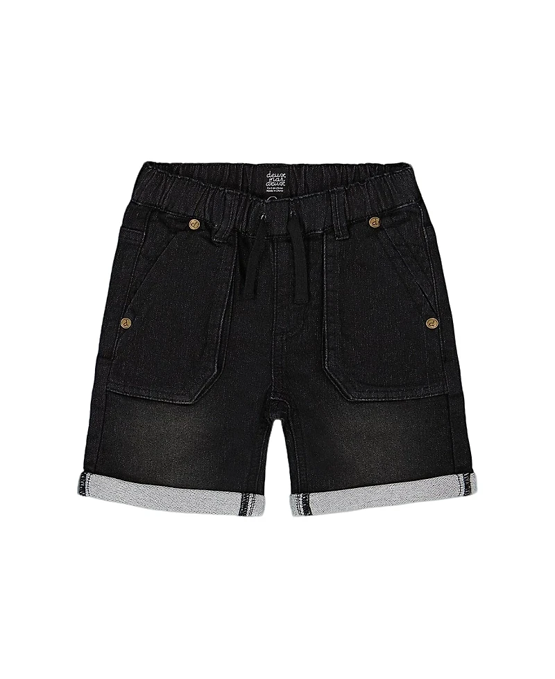 Deux par Boys' French Terry Denim Short