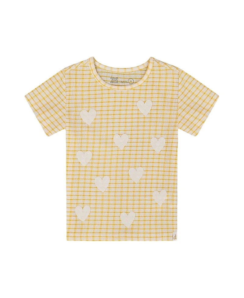 Deux par Deux Girls' Crinkle Top - Little Kid