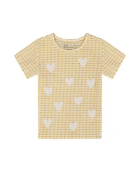 Deux par Deux Girls' Crinkle Top - Little Kid