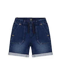 Deux par Deux Boys' French Terry Denim Short - Little Kid