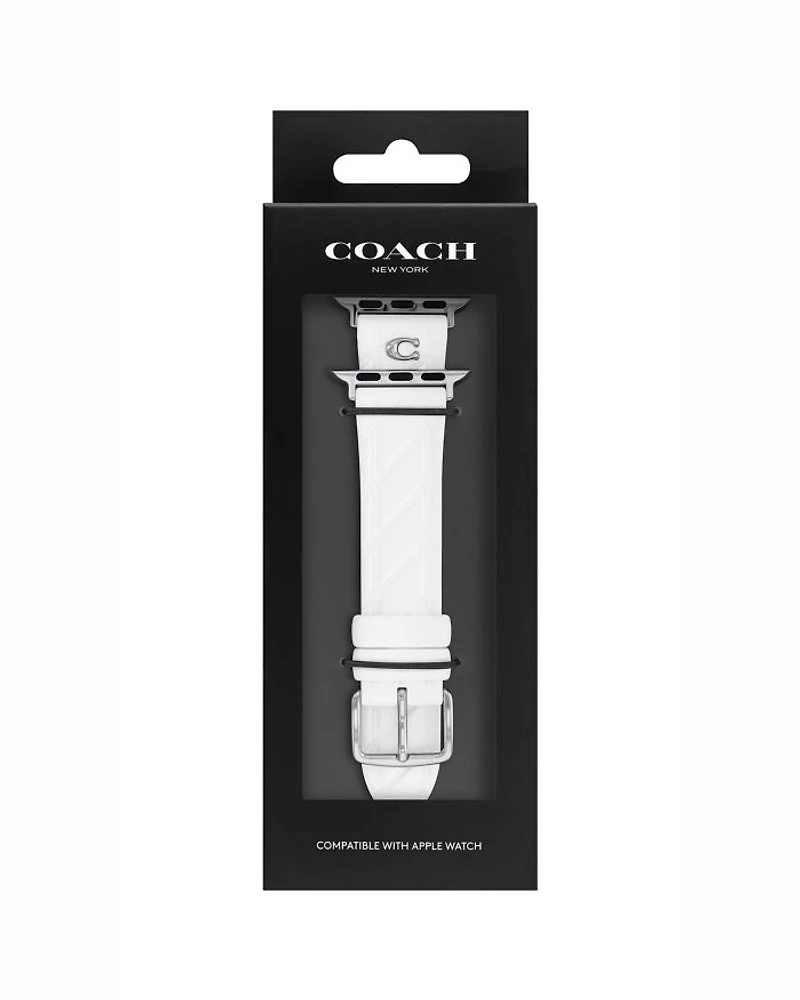 Apple Watch® White Silicone Strap, 38/40/41mm & 42mm