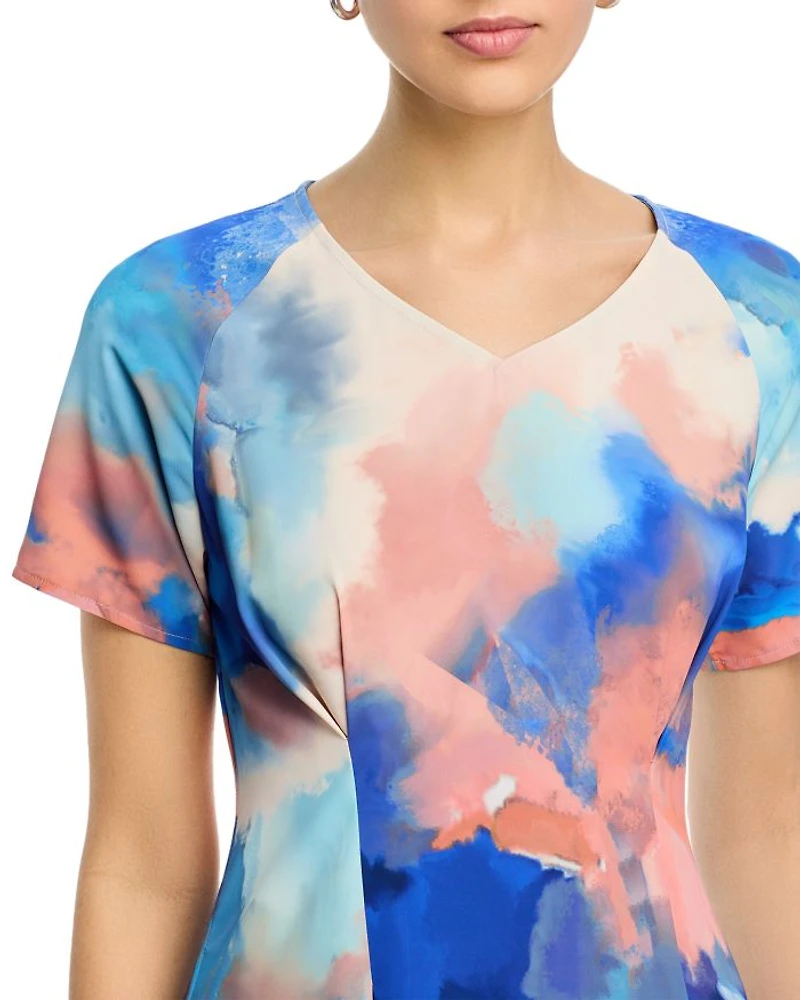 Watercolor Midi Dress