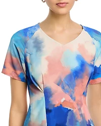 Watercolor Midi Dress