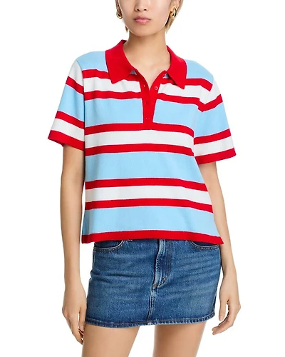 Tillie Short Sleeve Striped Polo