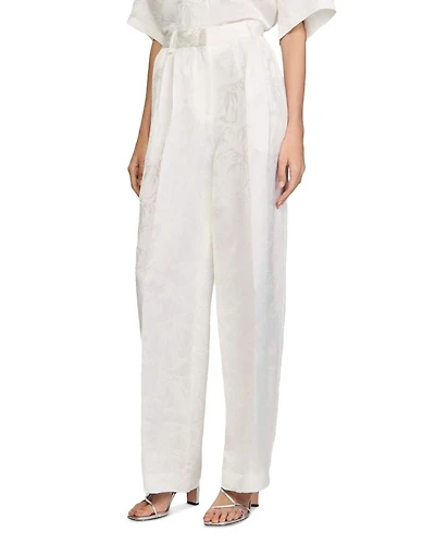 Jacquard Floral Pants