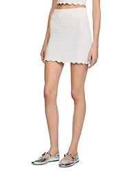 Pearl Bead Mini Skirt