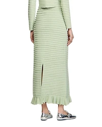 Rhinestone Knit Maxi Skirt