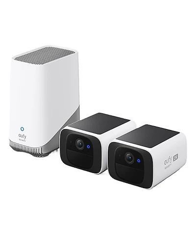 eufy Security S220 Solar-Powered 2K Security Camera Kit with HomeBase 3