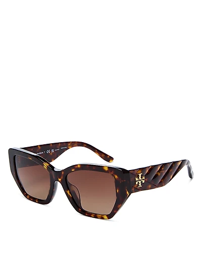 Tory Burch Geometric Sunglasses, 53mm