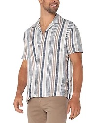 Liverpool Los Angeles Short Sleeve Button Up Camp Shirt