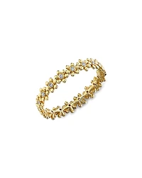 Sydney Evan 14K Yellow Gold Diamond Flower Eternity Ring