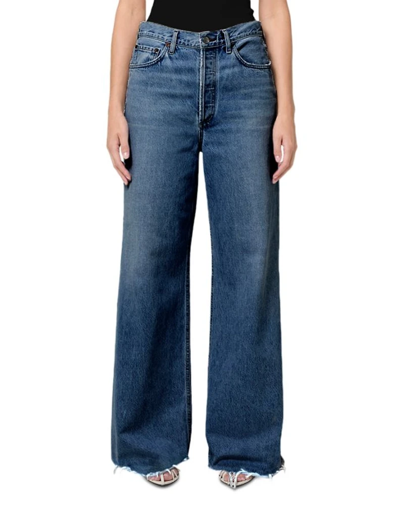 Dame High Rise Wide Leg Jeans Control