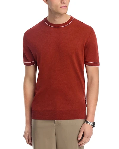 Linen Blend Crewneck Sweater