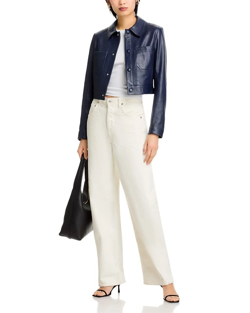 The Small Leather Slim Fit Jacket