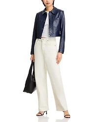 The Small Leather Slim Fit Jacket