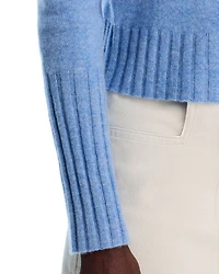 Cashmere Shrunken Crewneck Sweater
