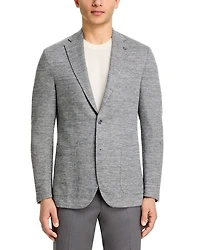 Mélange Linen Blend Jersey Regular Fit Soft Sport Coat