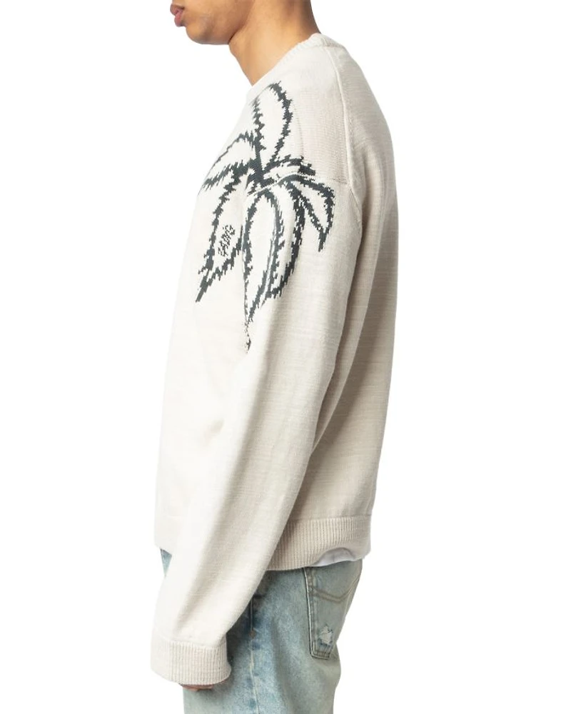 Marko Palm Tree Regular Fit Sweater